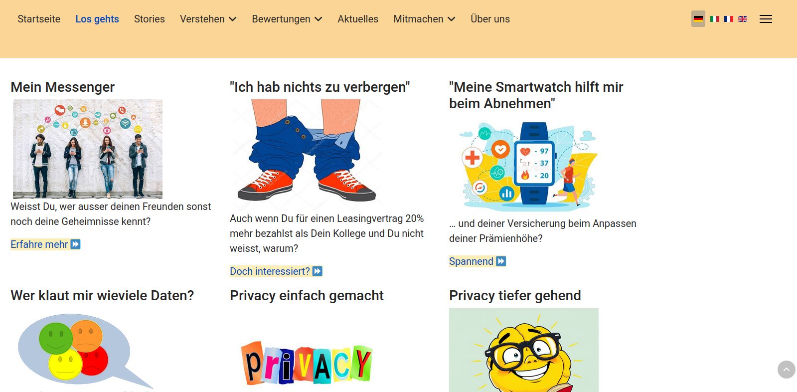 Erste Demoversion von informyourself.ch noch im Verborgenen